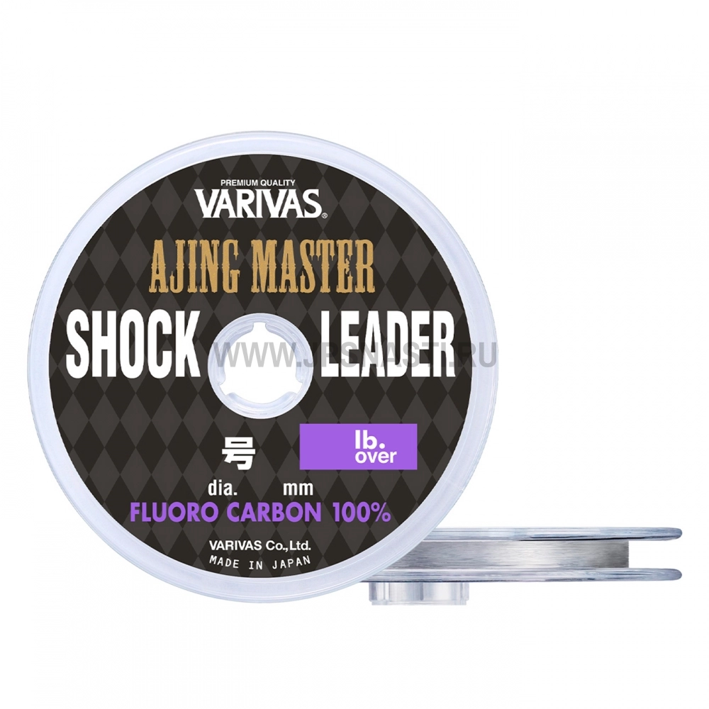 Шок лидер флюорокарбоновый Varivas Ajing Master Shock Leader Fluoro, #0.5, 30 м