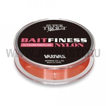 Монофильная леска Varivas Bait Finess Super Strong, #0.5, 120 м, оранжевый