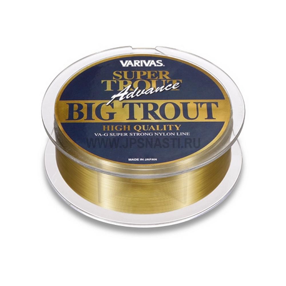 Монофильная леска Varivas Super Trout Advance Big Trout, #1.5, 8 Lb, 150 м, золотистый