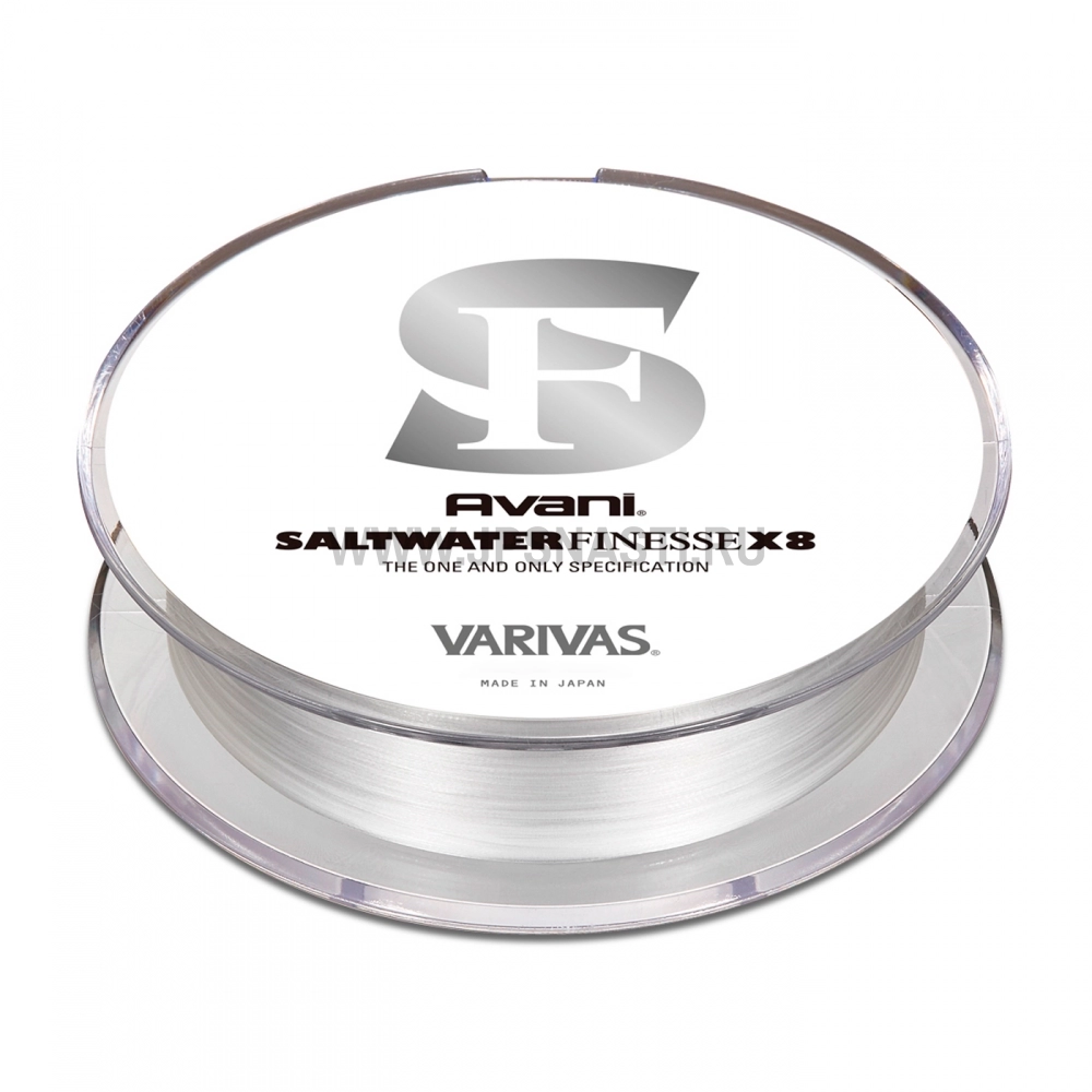 Плетеный шнур Varivas Avani Saltwater Finesse PE x8, #0.2, 150 м, белый