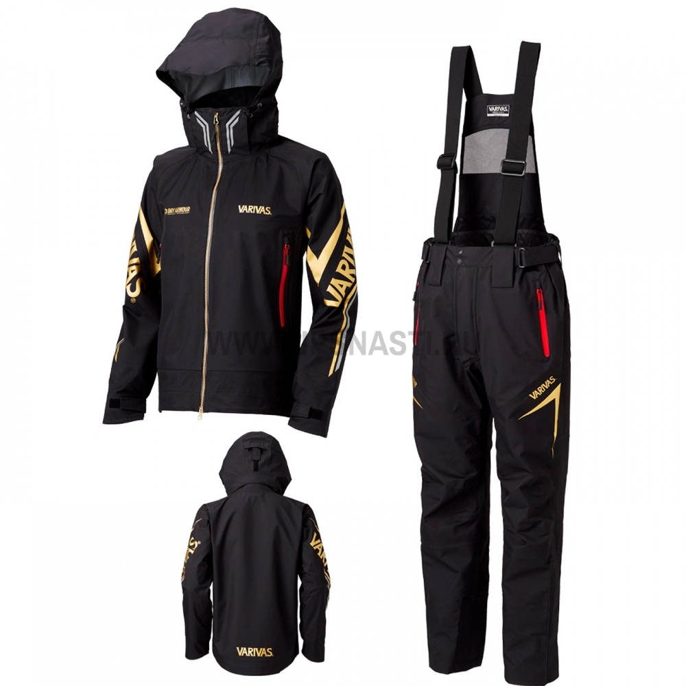 Костюм мембранный Varivas Dry Armour Rain Suit VARS-11, LL, Black