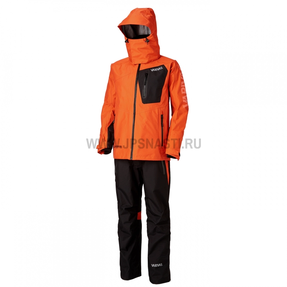 Костюм мембранный Varivas Dry Armour Active Rain Suit VARS-12, L, Orange