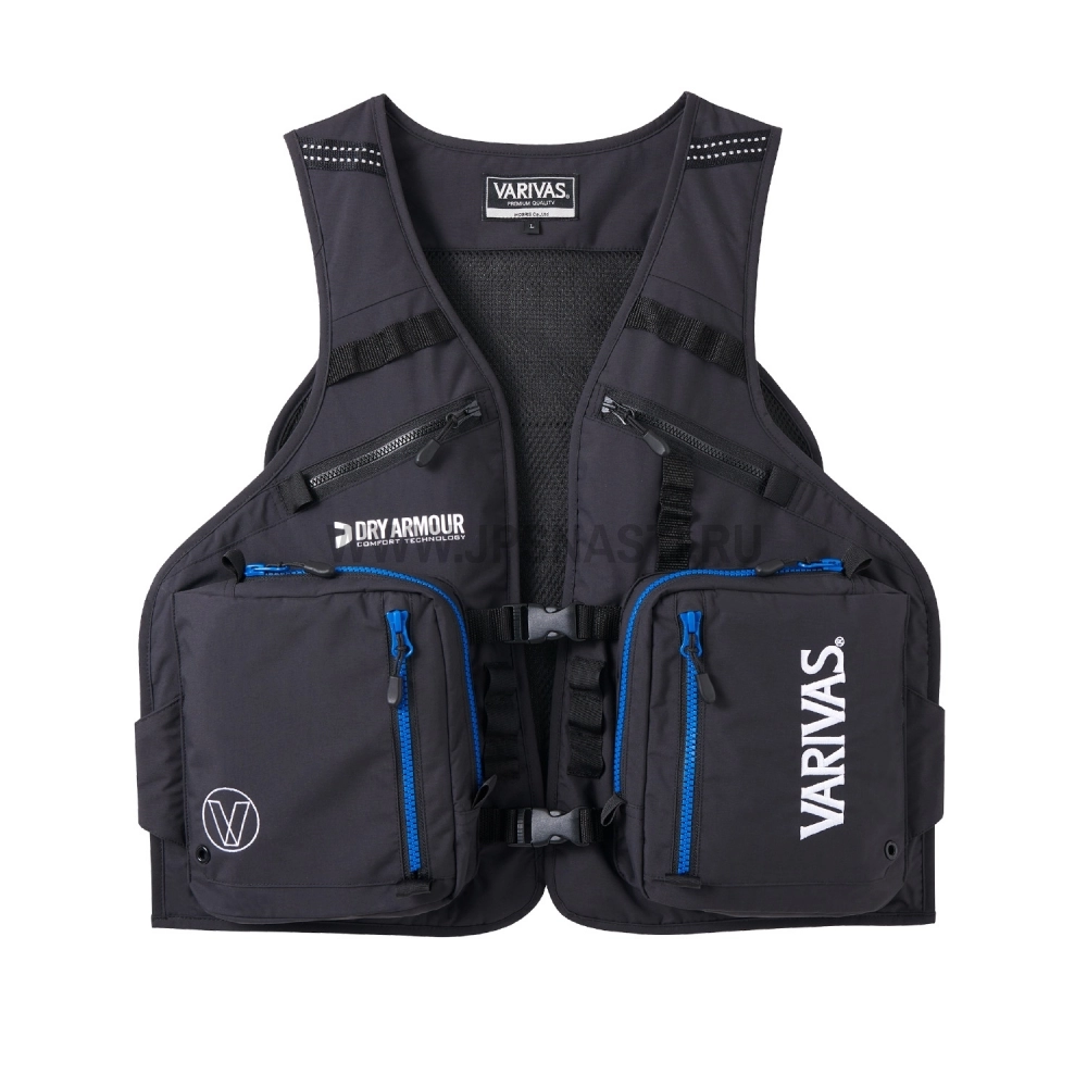 Жилет Varivas VAVT-05, LL, Black/Blue