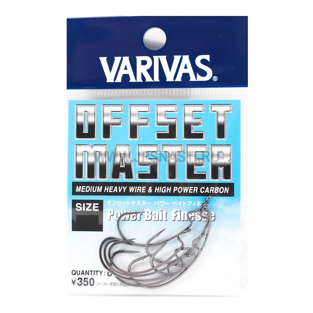 Крючки офсетные Varivas Offset Master Power Bait Finesse, #3