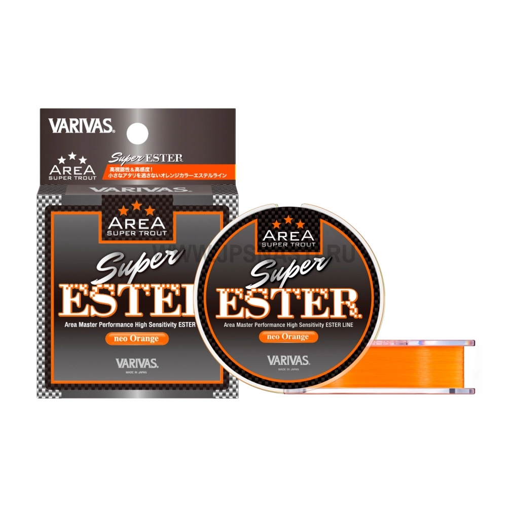 Эстер Varivas Super Trout Area Super Ester, #0.3, 140 м, оранжевый