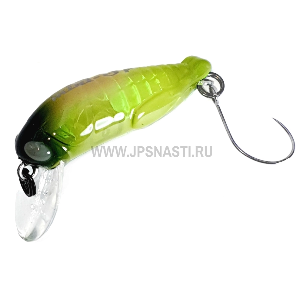 Воблер Tackle House Elfin Mini Grasshopper SP, 2 г, 3 Aurora Green