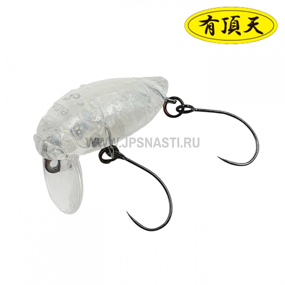 Воблер Tackle House Elfin Micro Cicada F, 1.5 г, Uchoten Kiyosumi Clear