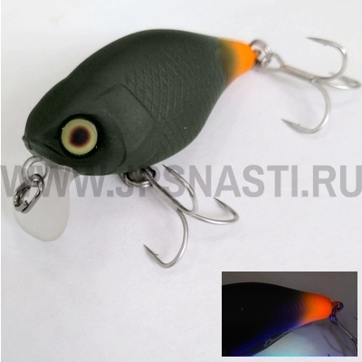 Воблер Jackall Chubby 38, 4 гр, green pellet orange