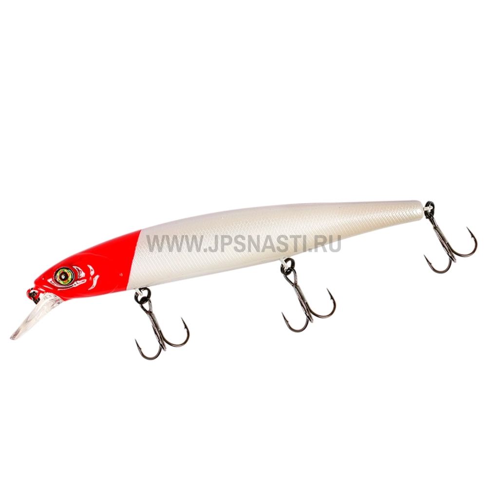 Воблер Jackall Mag Squad 128 SP, 21 г, pearl red head