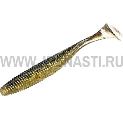 Силиконовая приманка Jackall Rhythm Wave 3.8, Gold & Black Shad