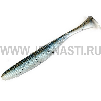 Силиконовая приманка Jackall Rhythm Wave 3.8, Bluegill/Pearl White