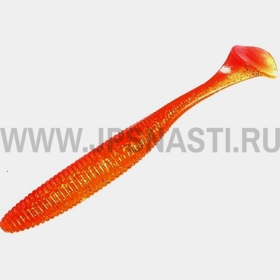 Силиконовая приманка Jackall Rhythm Wave 3.8, Orange Clear Gold