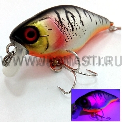 Воблер Jackall Chubby 38, 4 гр, UV mat silver tiger