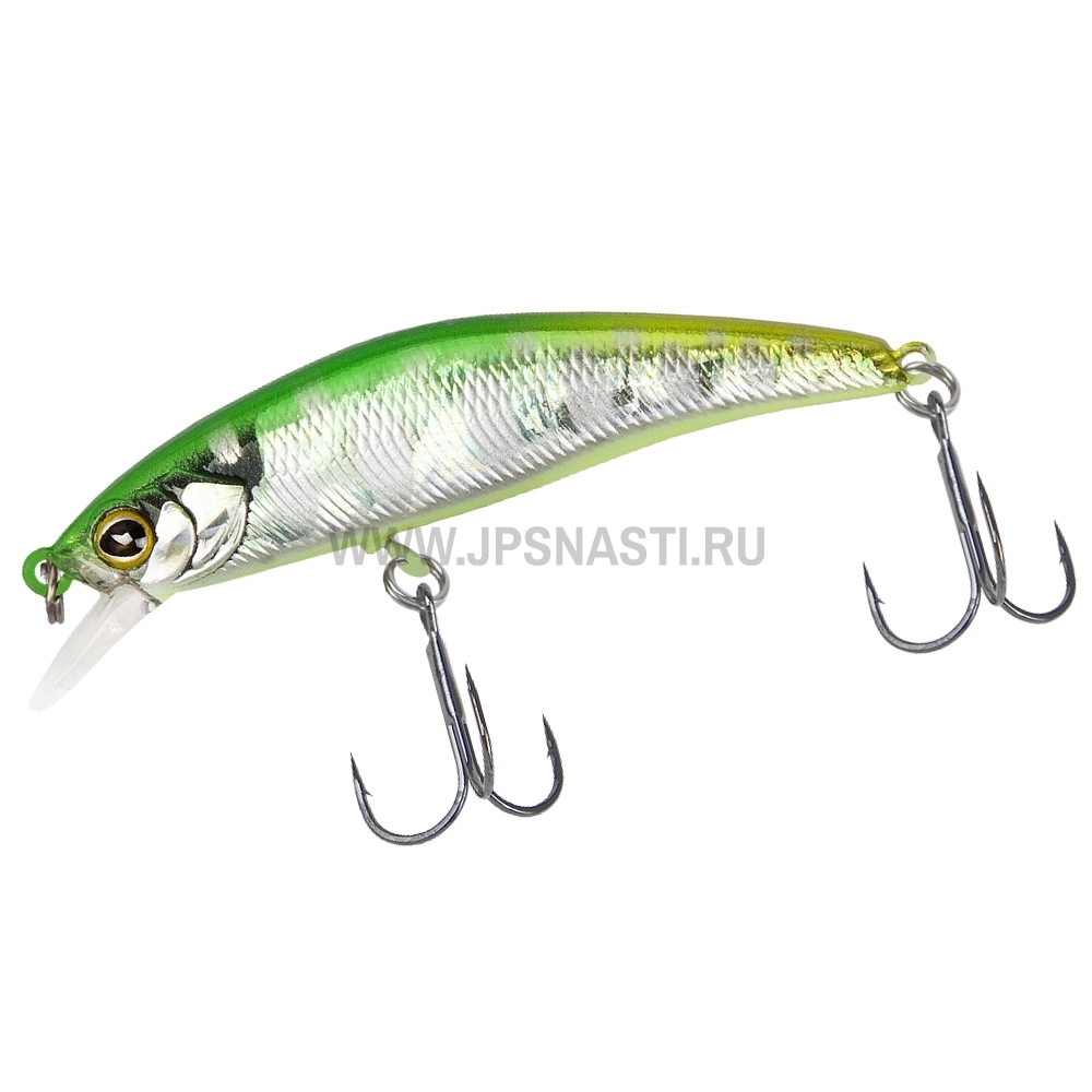 Воблер Jackall Tricoroll Ryushin 53HW, 4.6 г, flash green back