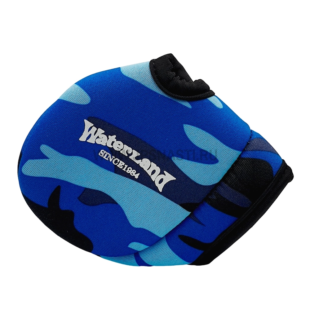 Чехол для катушки Waterland Bait Reel Cover R Handle, #Blue Camo