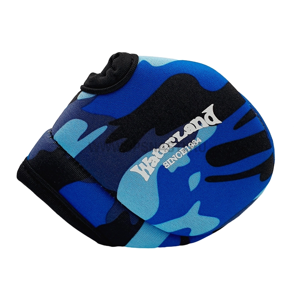 Чехол для катушки Waterland Bait Reel Cover L Handle, #Blue Camo