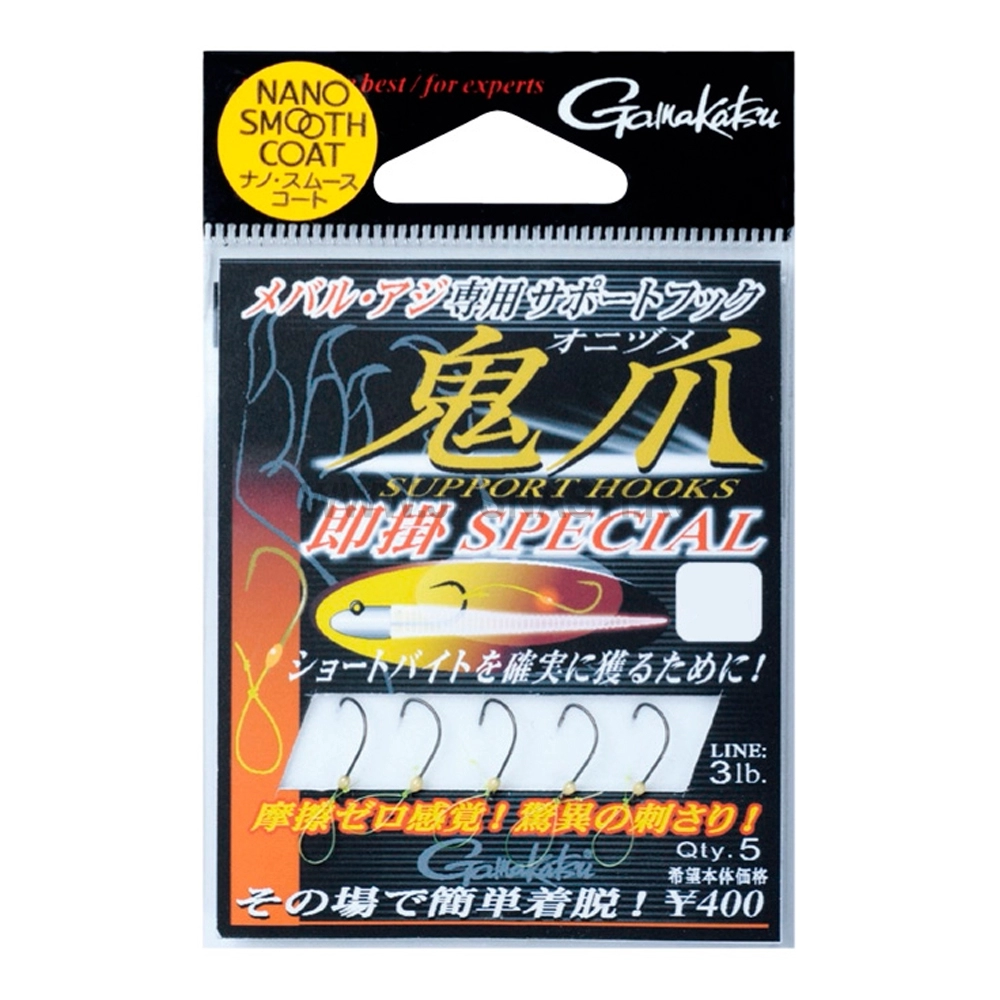 Крючки одинарные Gamakatsu Support Hook Onizume Special, #M