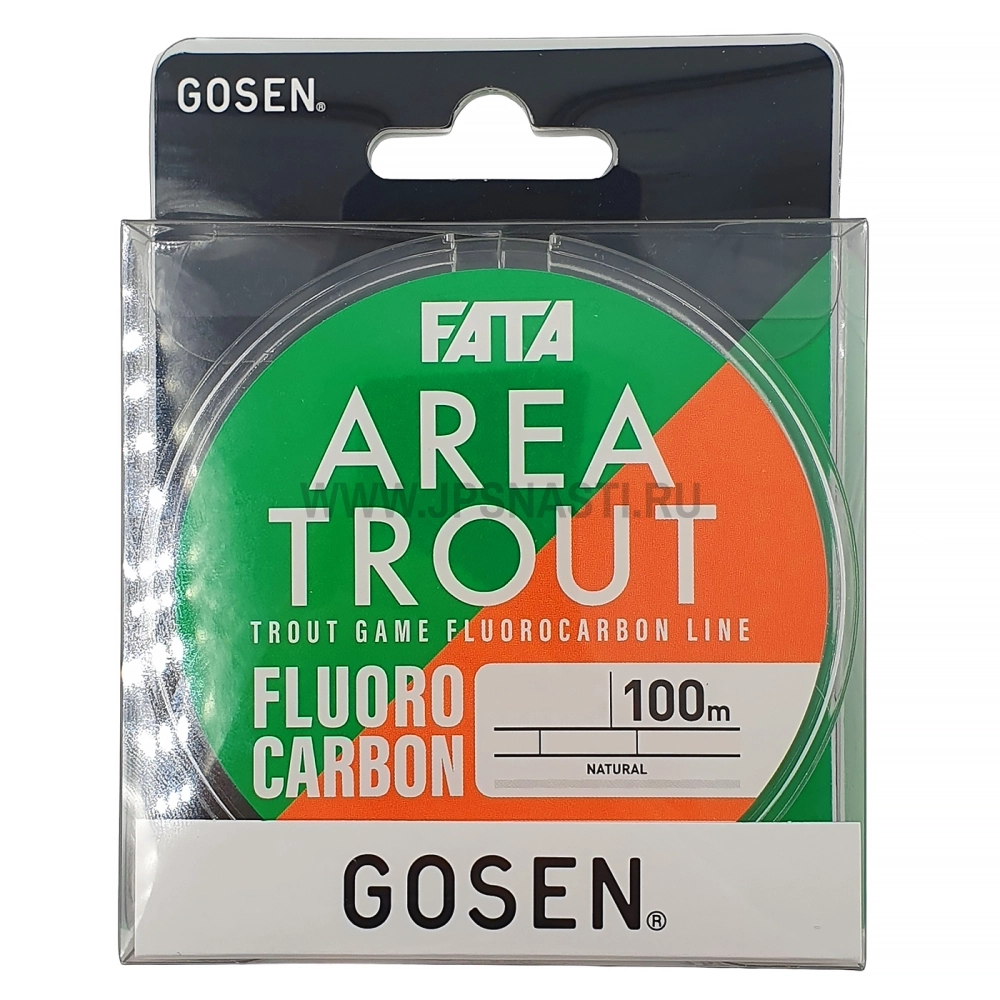 Флюорокарбон Gosen Fata Area Trout Fluoro, #0.3 (1.5lb), 100 м, прозрачный