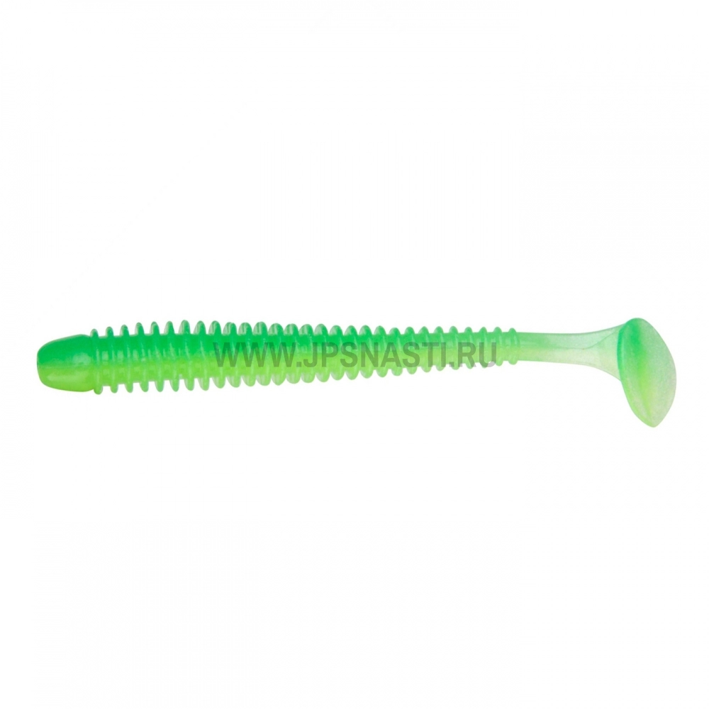 Силиконовые приманки Keitech Swing Impact, 4 inch, EA #11 Lime Chartreuse Glow