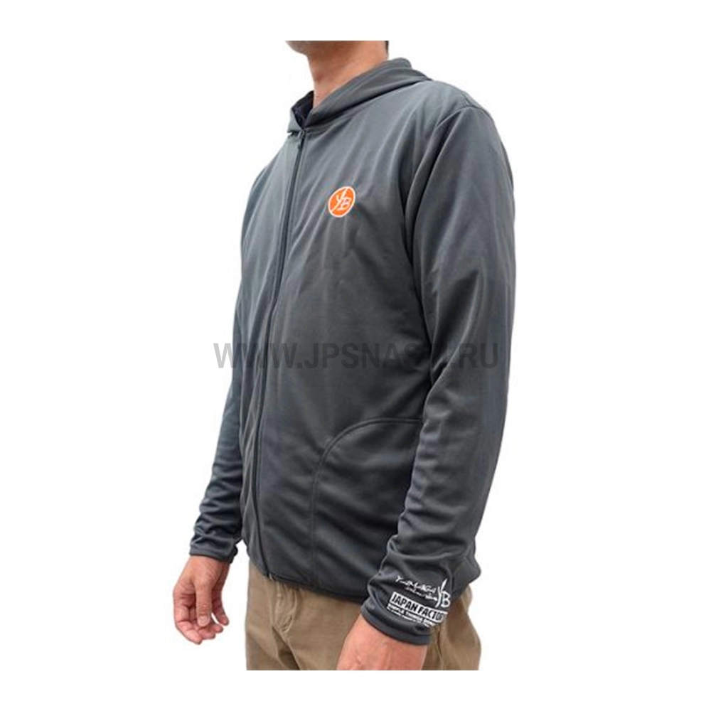 Толстовка Yamaga Blanks Lightweight Dry-Zip Hoodie, dark gray, XXL