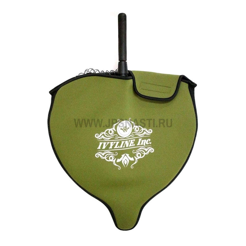 Подсачек силиконовый Ivyline IVY Landing Net, 107-140 см, оливковый