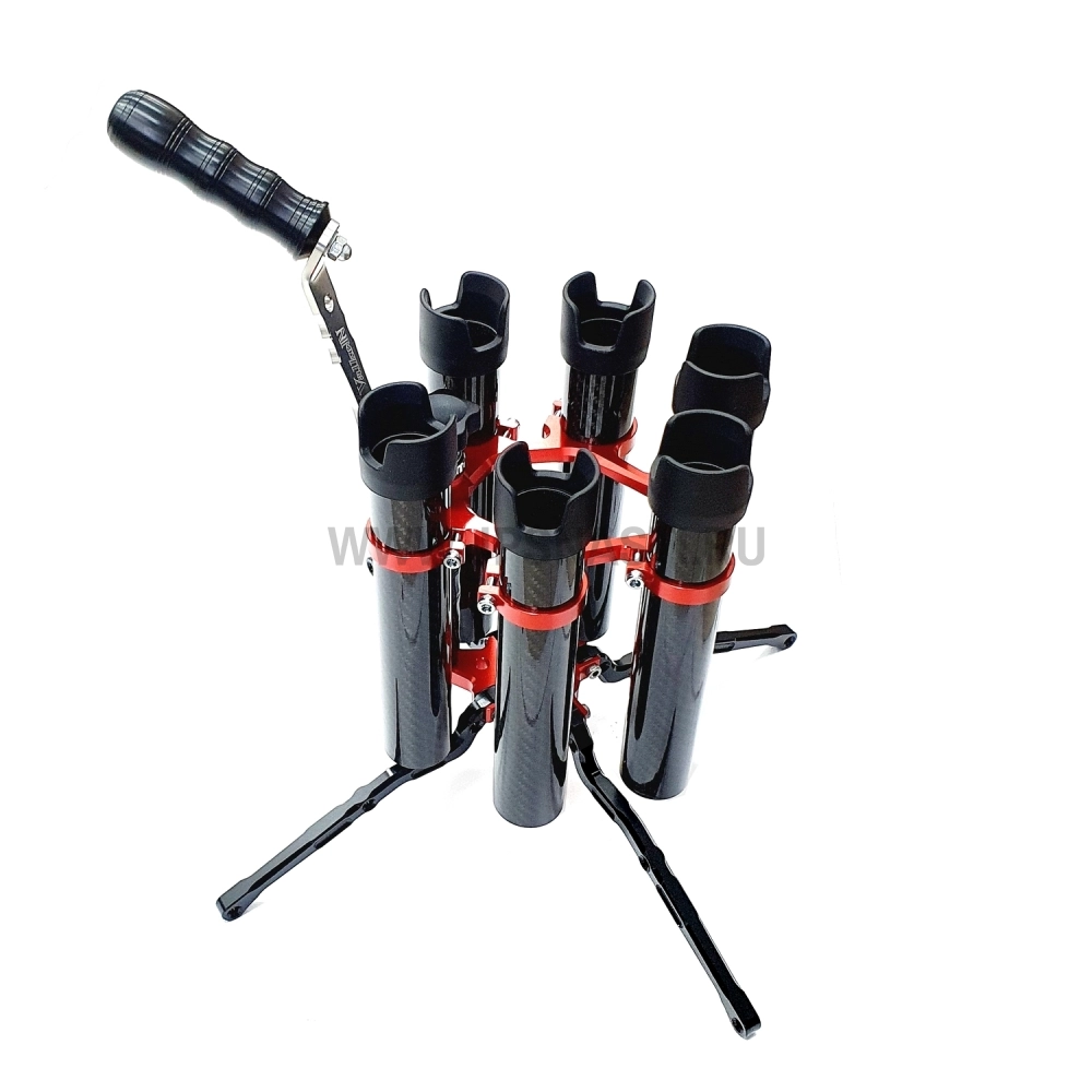 Стойка для спиннингов ValkeIN x D'Live Gull Wing Rod Stand, voltage red