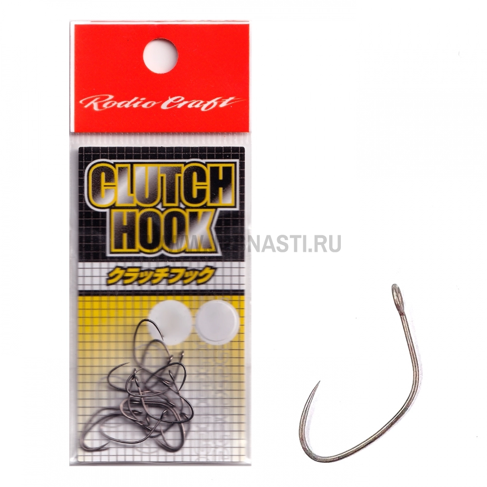 Крючки одинарные Rodio Craft Clutch Hook, #6, 15 pcs