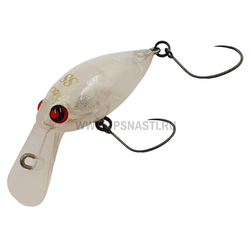 Воблер Rodio Craft Moca 2 Hooks DR SS, 2.3 г, #02 K.F III Red Glow