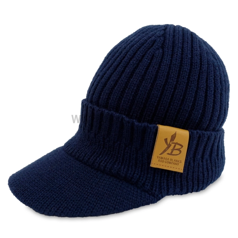 Утепленная шапка с козырьком Yamaga Blanks Knit Cap 2023 ver., Navy