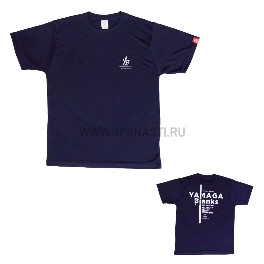 Футболка Yamaga Blanks Silky touch T-shirt, navy, M