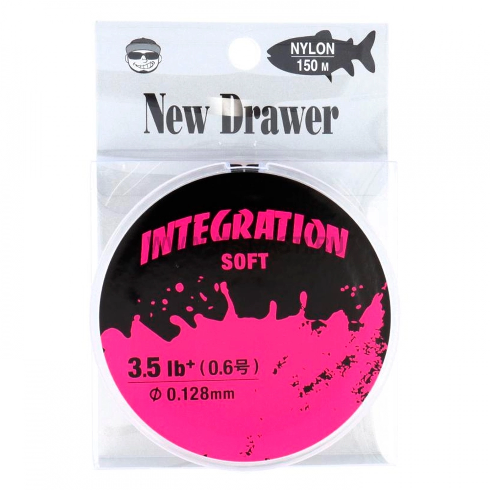 Монофильная леска New Drawer Integration Soft, #0.6, 3.5 Lb, 150 м, прозрачный