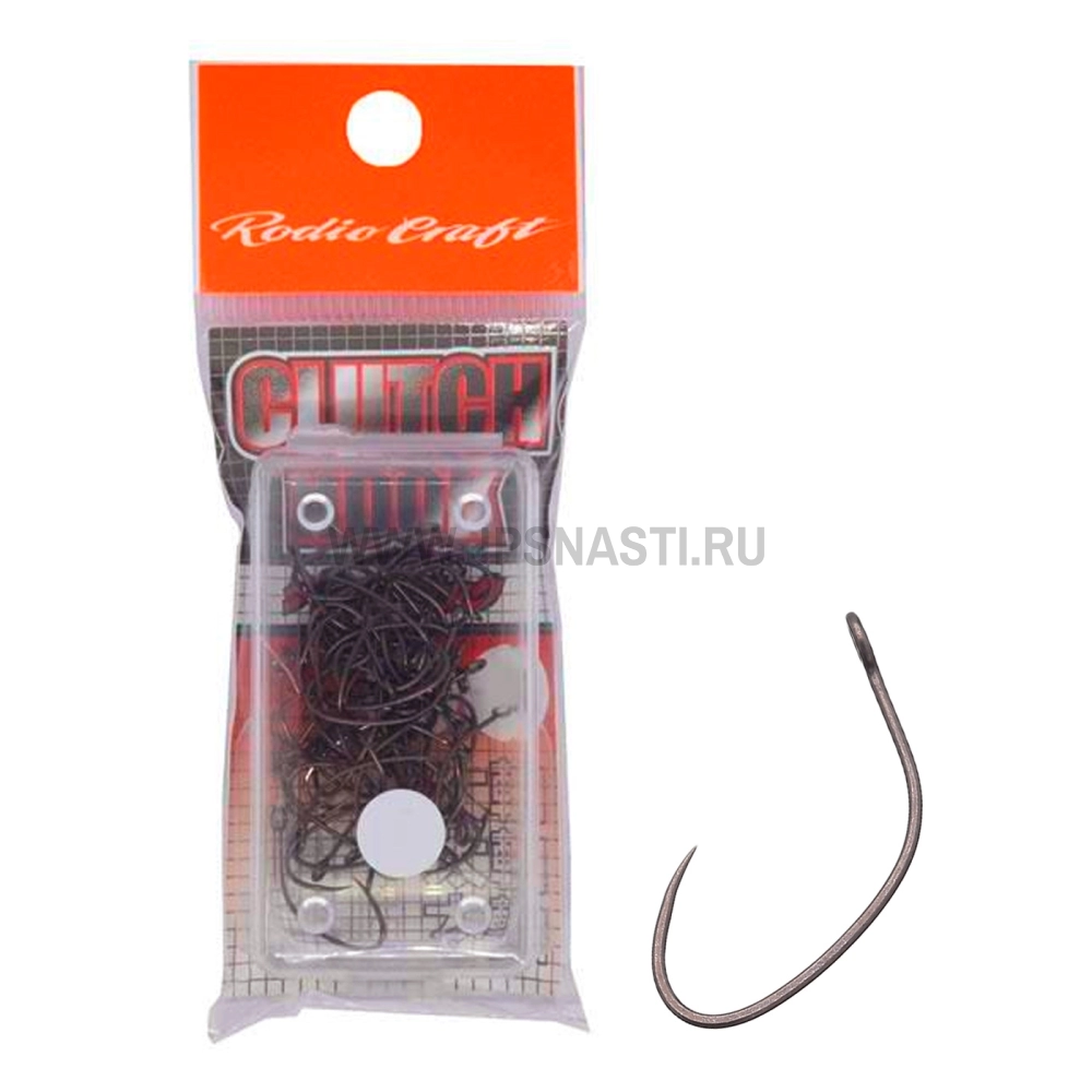 Крючки одинарные Rodio Craft Clutch Hook Heavy, #4, Service pack 50 pcs