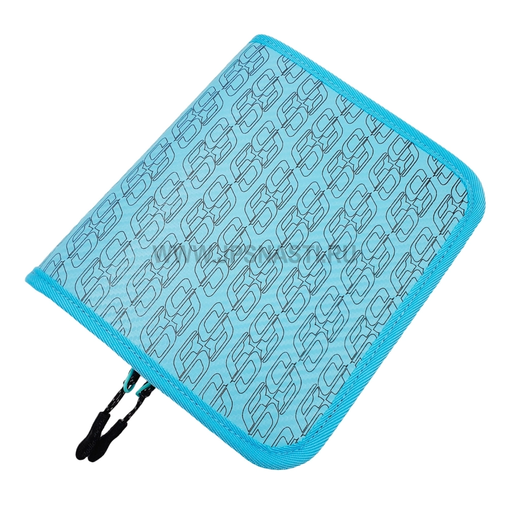 Кошелек для приманок Rodio Craft Carbon Wallet Big, 200х180х30 мм, #Ice Blue/RC Black Logo