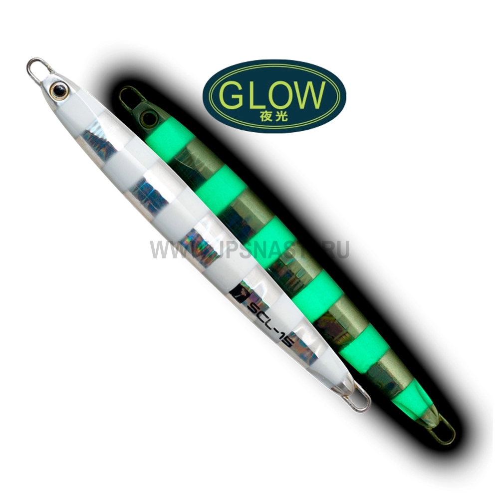 Пилькер Palms Slow Blatt Cast Long Lake Shore Slow, 10 г, #MG-530 Zebra Glow