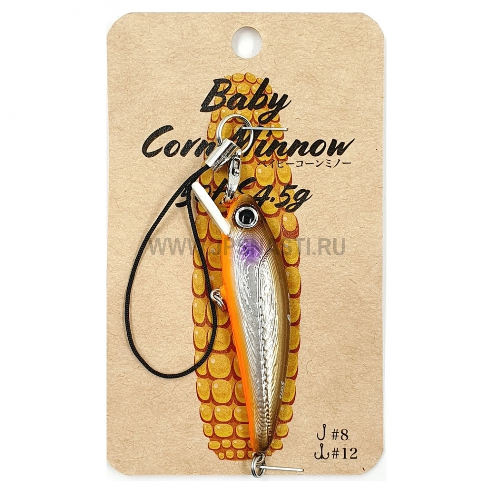 Воблер Skagit Designs Baby Corn Minnow 50HS, 4.5 г, #Bait Fish