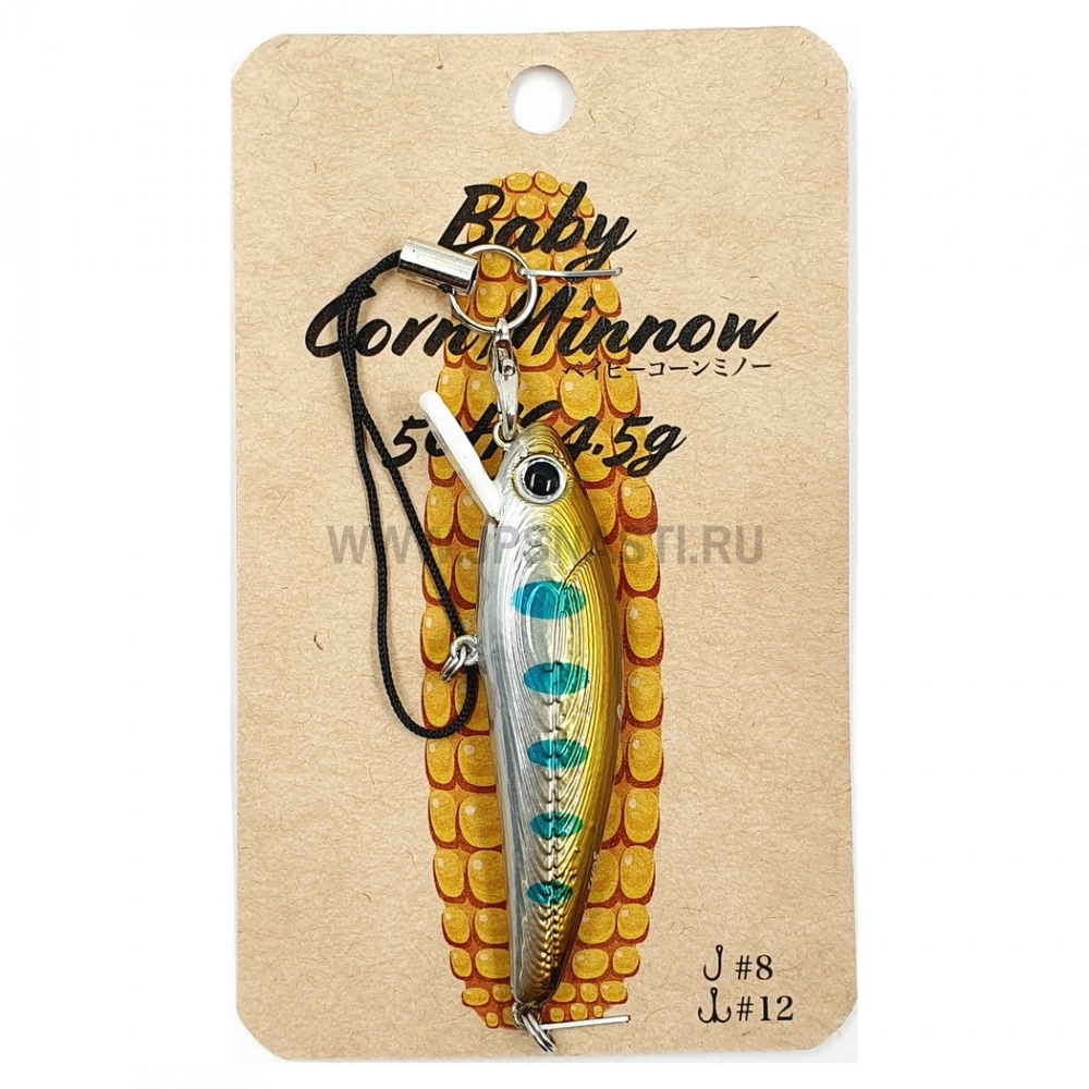 Воблер Skagit Designs Baby Corn Minnow 50HS, 4.5 г, #Yamame