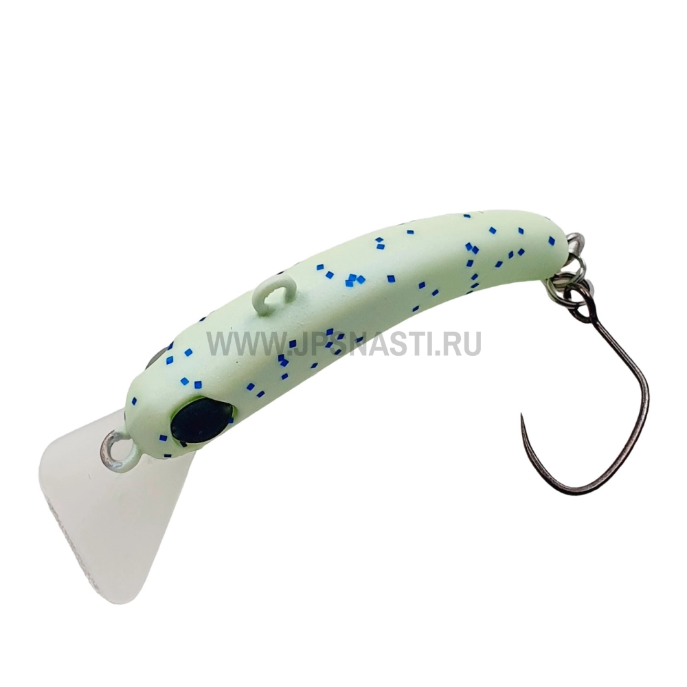 Воблер 1089 Koubou SakasanYoro Slim 35FS, 2.1 г, #05 Zunda Glow Blue Lame