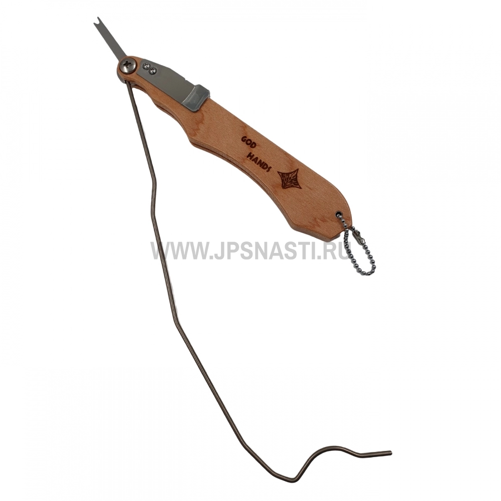 Релизер приманок God Hands Wood Hook Releaser III, L size, #01 Natural