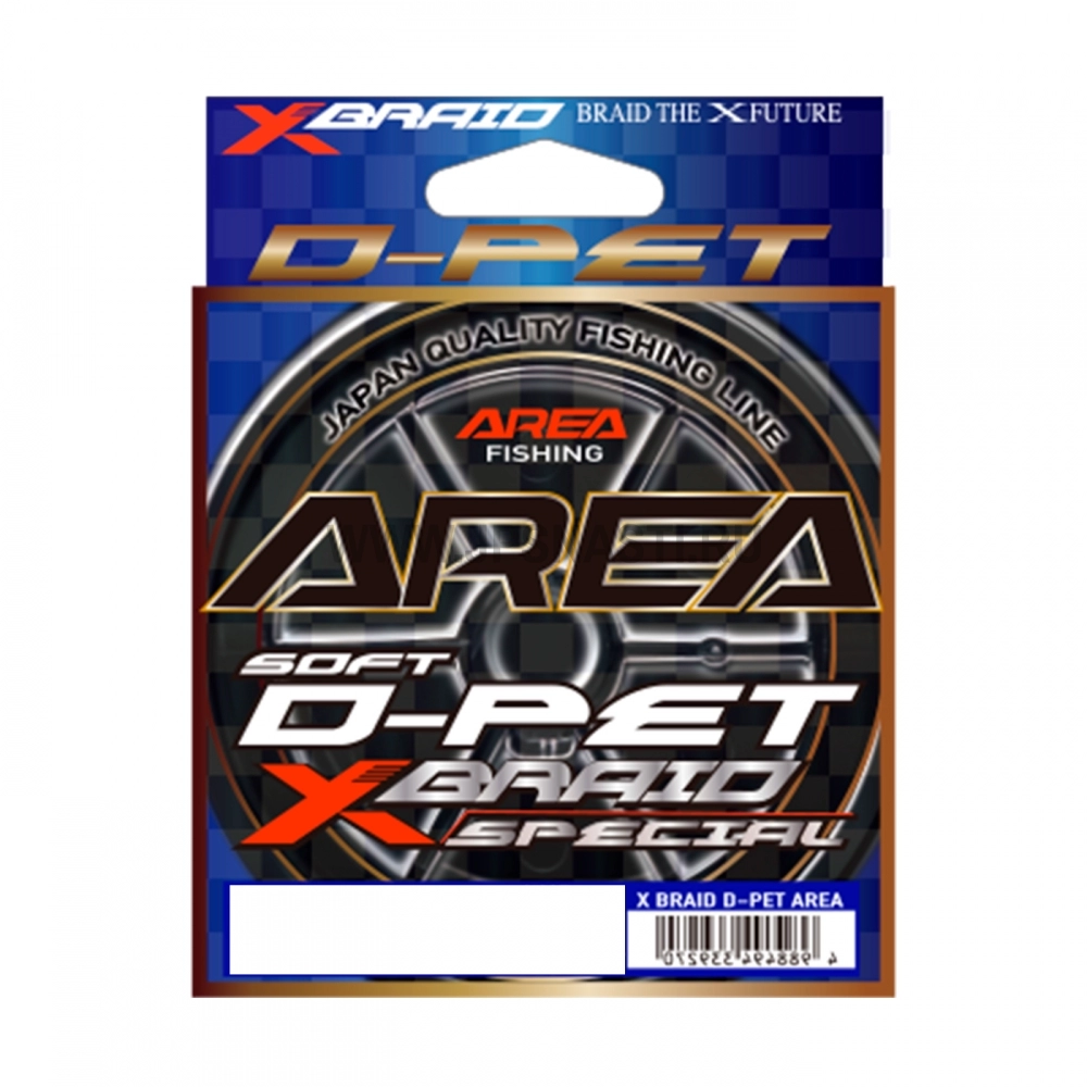 Эстер YGK X-Braid D-Pet Area Soft, #0.35, 91 м, прозрачный с маркерами