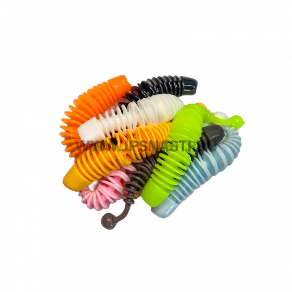 Силиконовые приманки Soorex Larva, 65 мм, сыр, микс 1