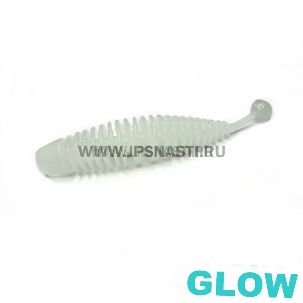 Силиконовые приманки Soorex Larva, 65 мм, сыр, голубое свечение