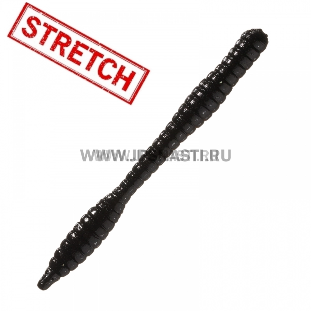 Силиконовые приманки Soorex Pro Worm, 80 мм, сыр, black