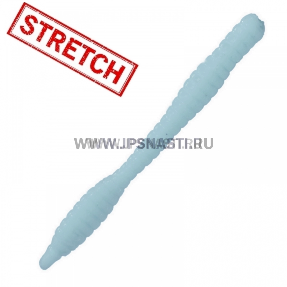 Силиконовые приманки Soorex Pro Worm, 80 мм, сыр, light blue