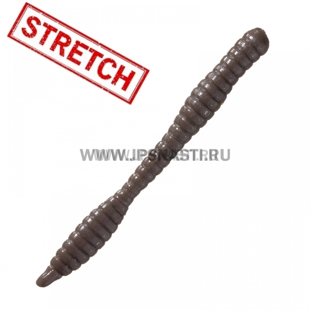 Силиконовые приманки Soorex Pro Worm, 80 мм, сыр, graphite