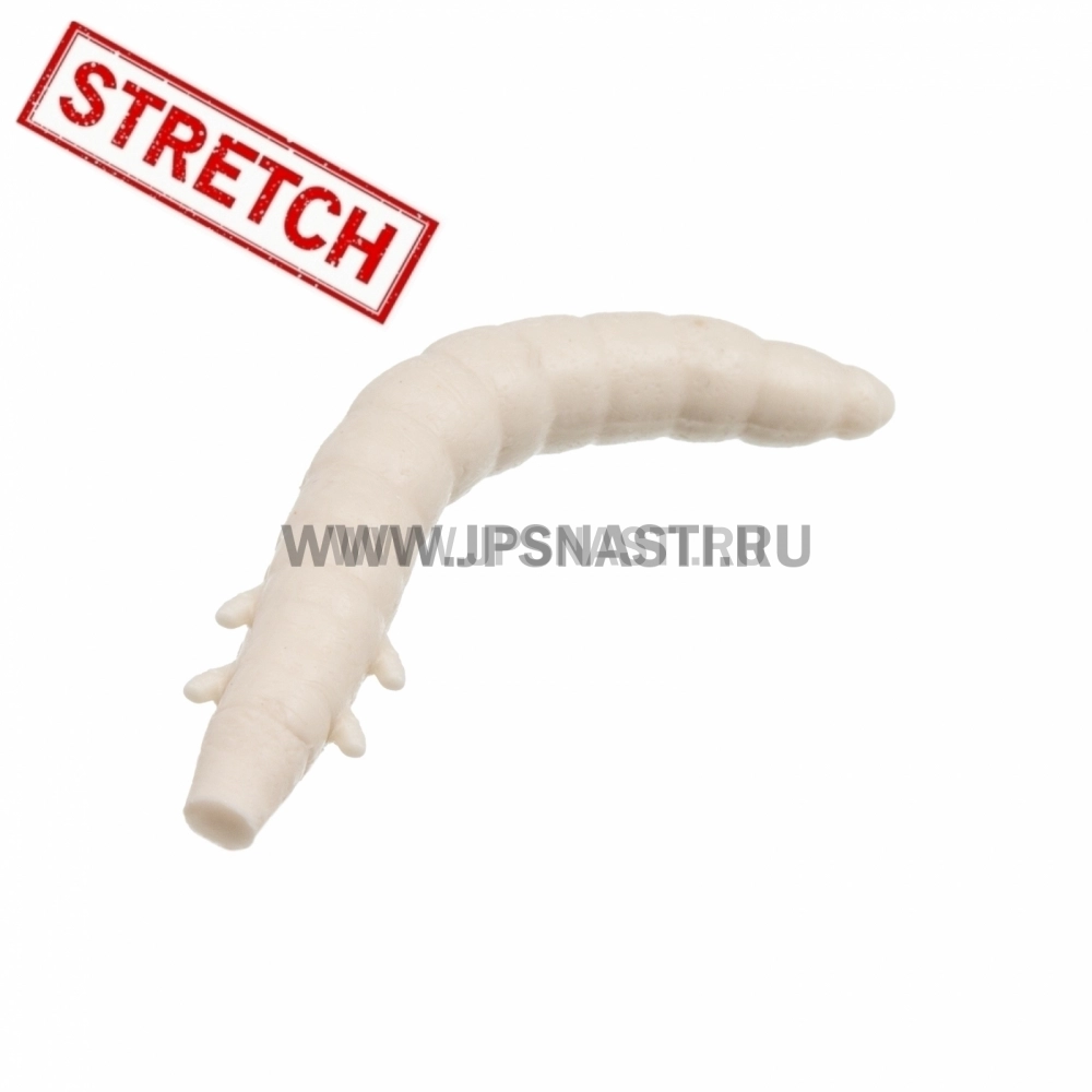 Силиконовые приманки Soorex Pro King Worm, 55 мм, сыр, white