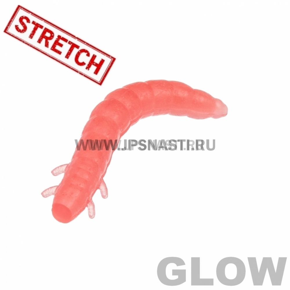 Силиконовые приманки Soorex Pro King Worm, 55 мм, сыр, pink glow