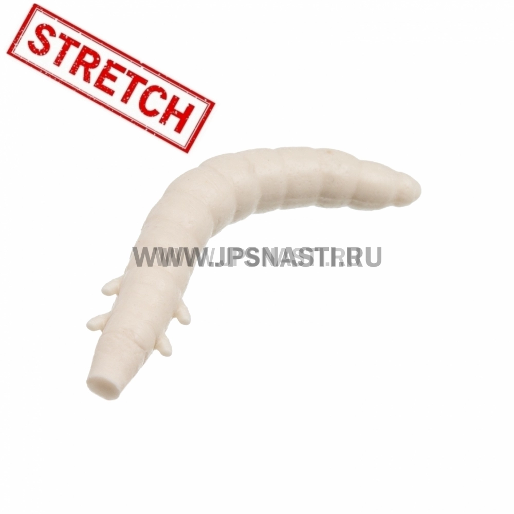 Силиконовые приманки Soorex Pro King Worm, 42 мм, сыр, white