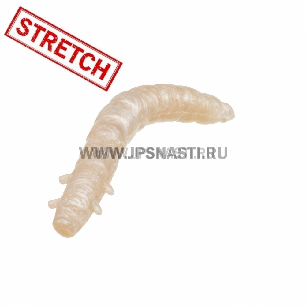 Силиконовые приманки Soorex Pro King Worm, 42 мм, сыр, pearls