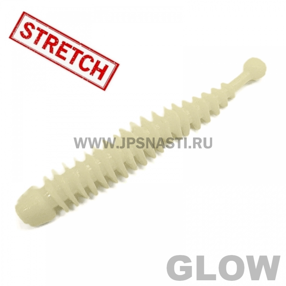 Силиконовые приманки Soorex Pro Tail, 52 мм, сыр, green glow