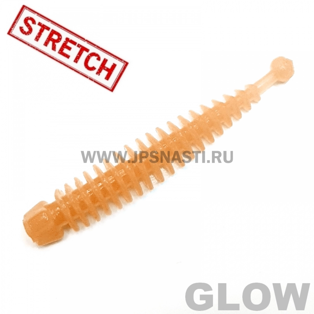 Силиконовые приманки Soorex Pro Tail, 52 мм, сыр, orange glow